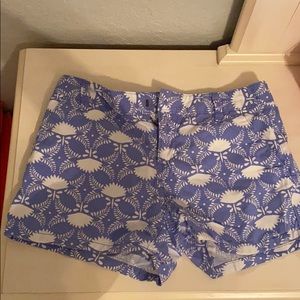 Blue and white shorts